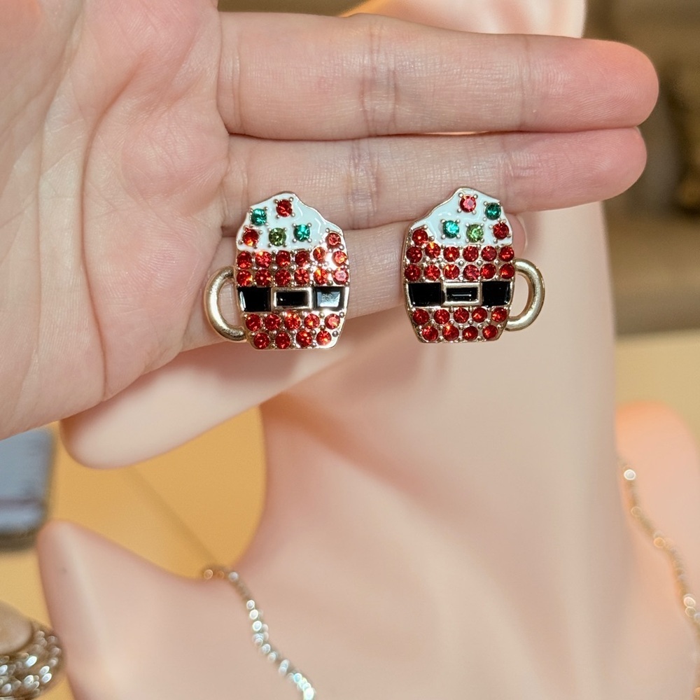 Festive Octoberfest Beer Mug Earrings - Picture 9 of 11